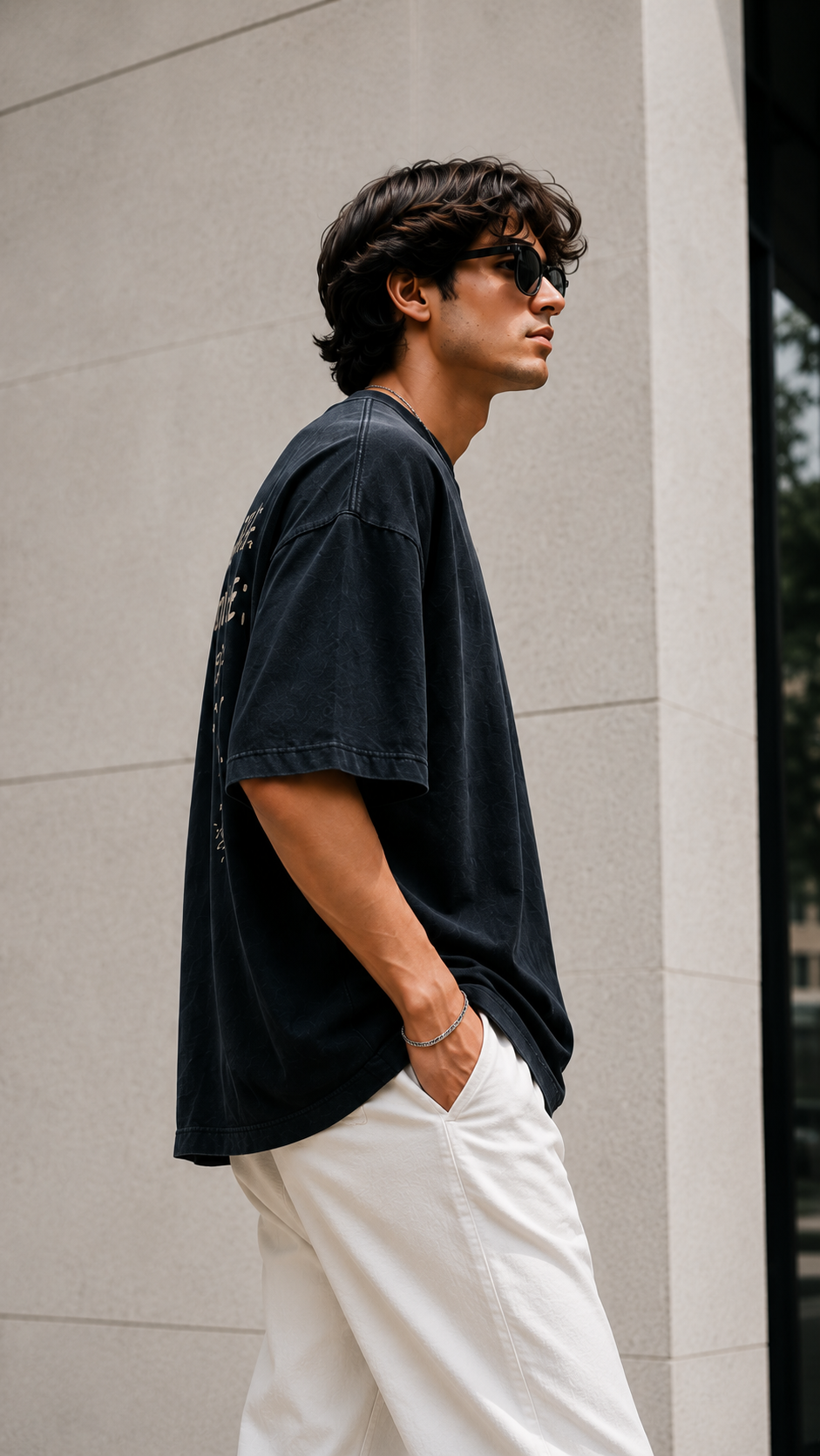 BACKBENCH THEORY Oversized T-Shirt – Vintage Black