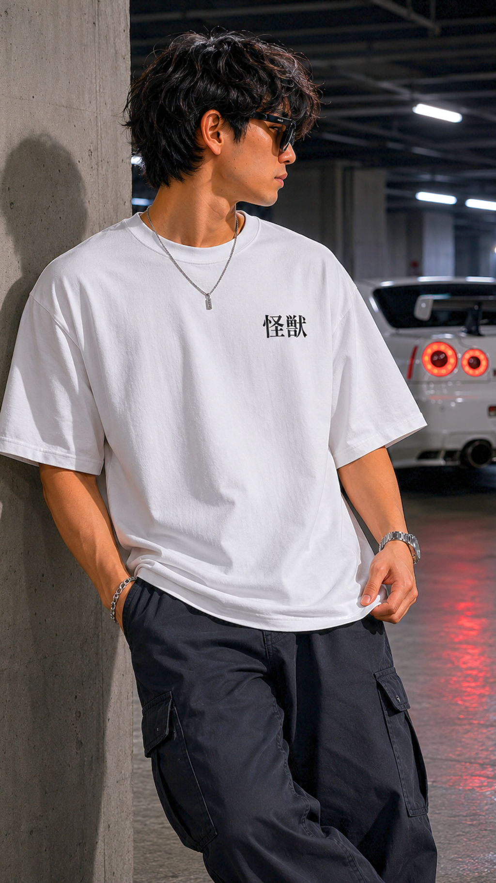 Kaiju Protocol Oversized T-Shirt – White