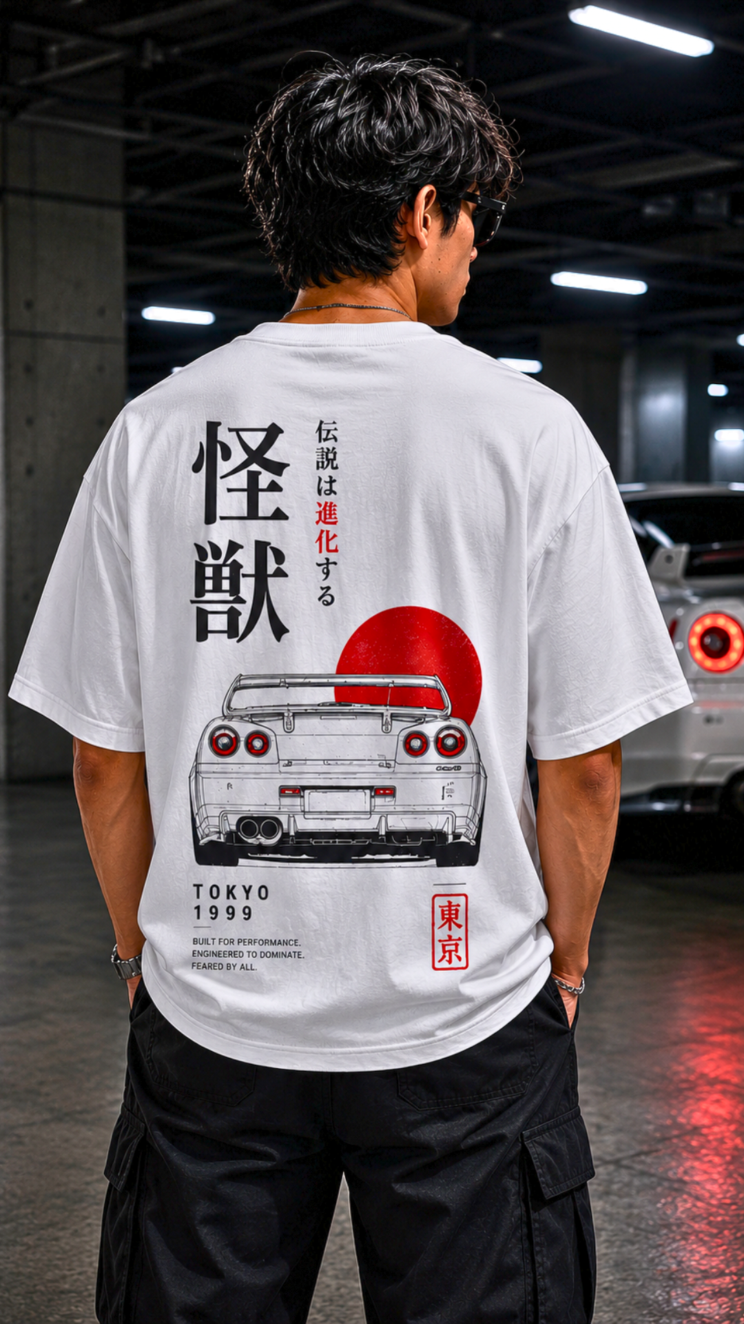 Kaiju Protocol Oversized T-Shirt – White