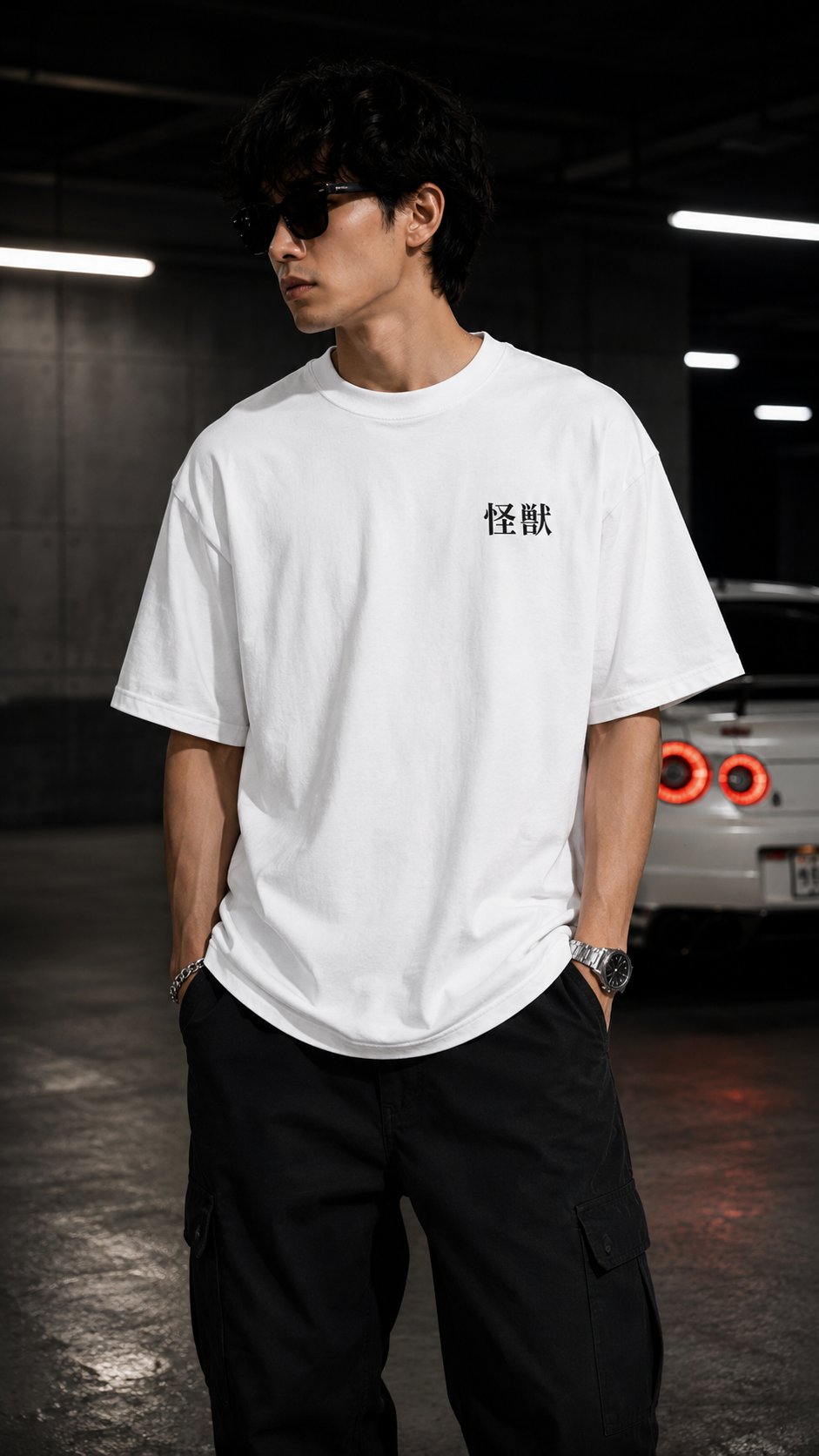 Kaiju Protocol Oversized T-Shirt – White